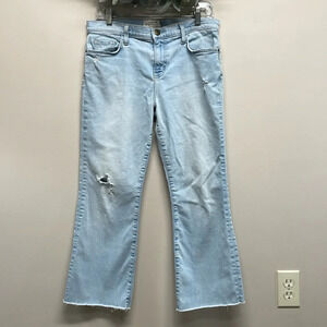 Current/Elliott The Kick Jean Solstice with Cut Hem Distressed 29